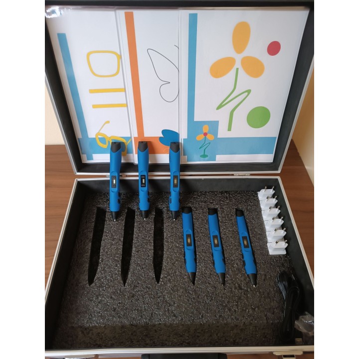 Długopisy 3D zestaw 6 szt.