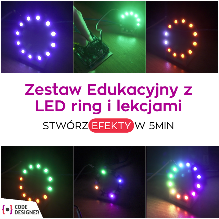 Zestaw LED Ring z 6 lekcjami – efekty świetlne od pierwszej minuty