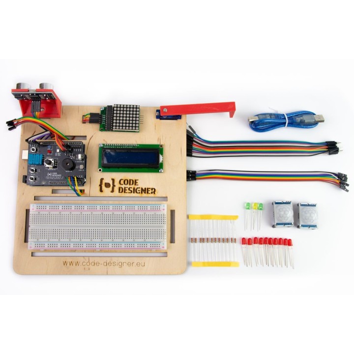 Mega Zestaw Arduino Premium – złożony w pudełku kolekcjonerskim, czujniki, LCD