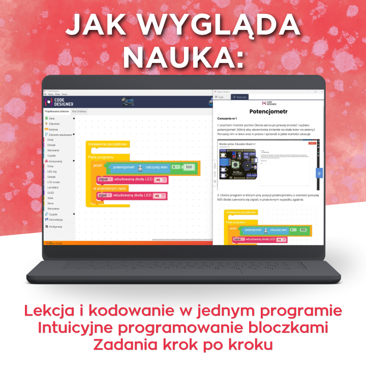 Kurs Arduino Start ze sprzętem – Education Board v1 i 19 lekcji