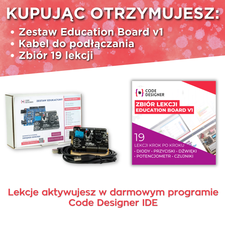 Kurs Arduino Start ze sprzętem – Education Board v1 i 19 lekcji