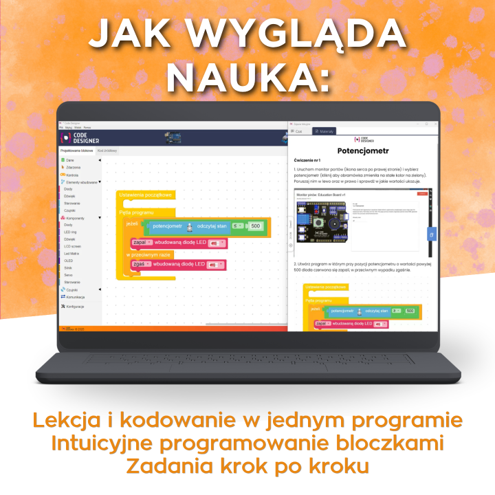 Kurs Arduino Pro ze sprzętem – Education Board v1 i pełny pakiet materiałów