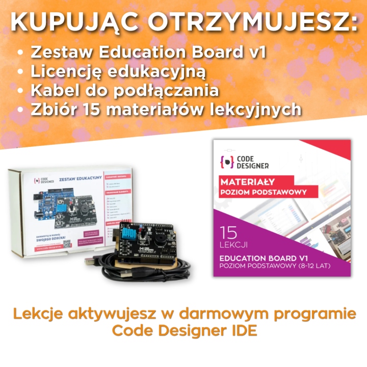 Kurs Arduino Pro ze sprzętem – Education Board v1 i pełny pakiet materiałów