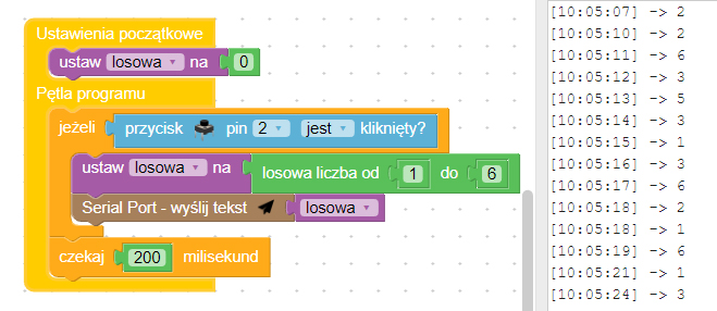 2.2 Diody led - kostka do gry 3