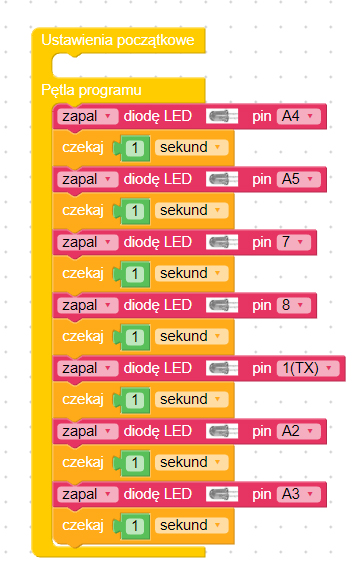 2.2 Diody led - kostka do gry 2