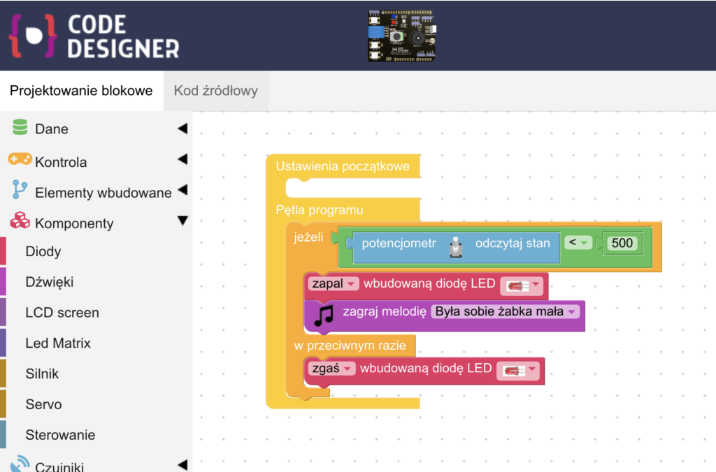 Arduino IDE a Code Designer 2