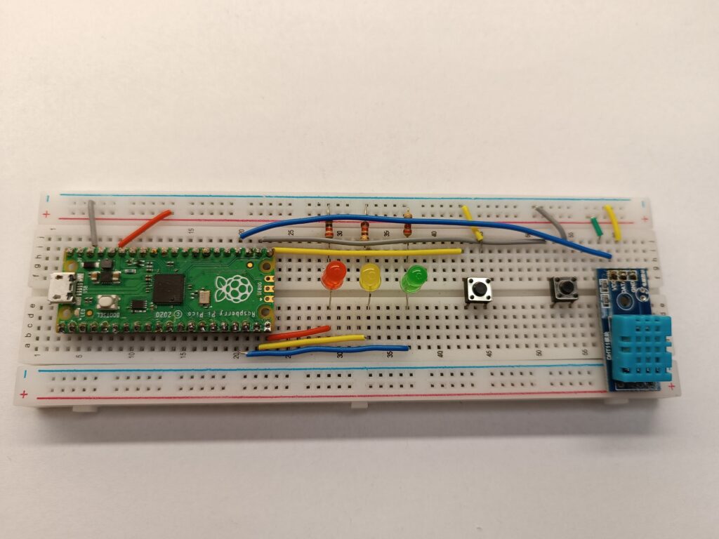 5. Kurs Raspbery Pi Pico - czujnik wilgotności i temperatury DHT11 1